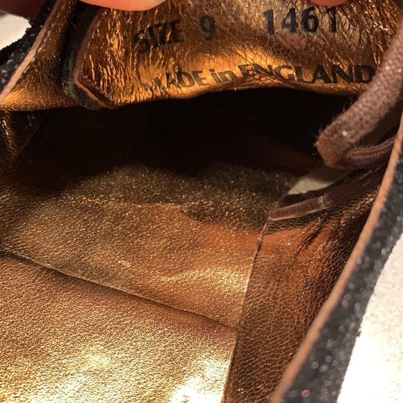 🎉SOLD ELSEWHERE!🎉 Dr. Martens Airwair Sparkle Black Oxford - Picture 7 of 10